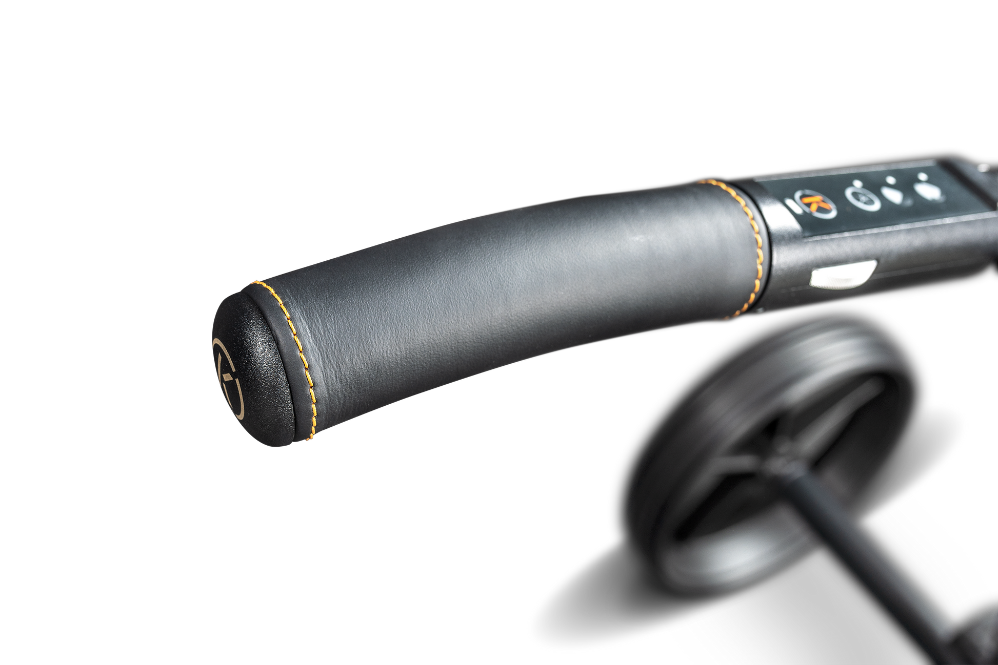 KIFFE K7 schwarz-matt Golftrolley Ledergriff