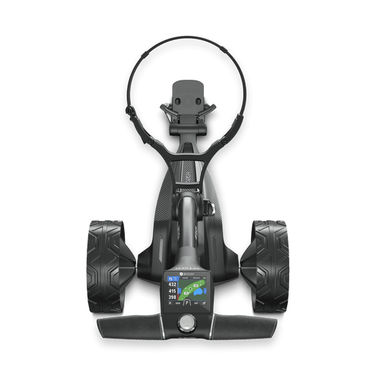 Motocaddy M-TECH GPS - Golftrolley Frontansicht